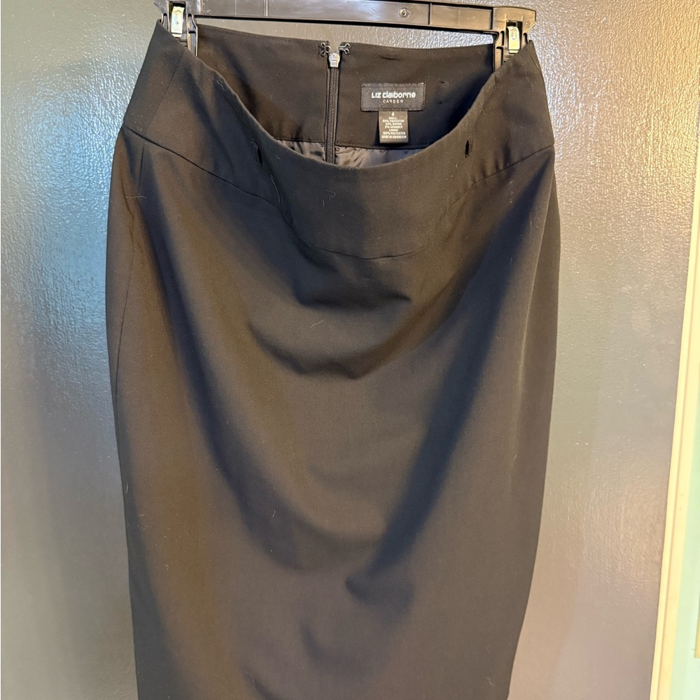 Liz Claiborne Black Midi Pencil Skirt